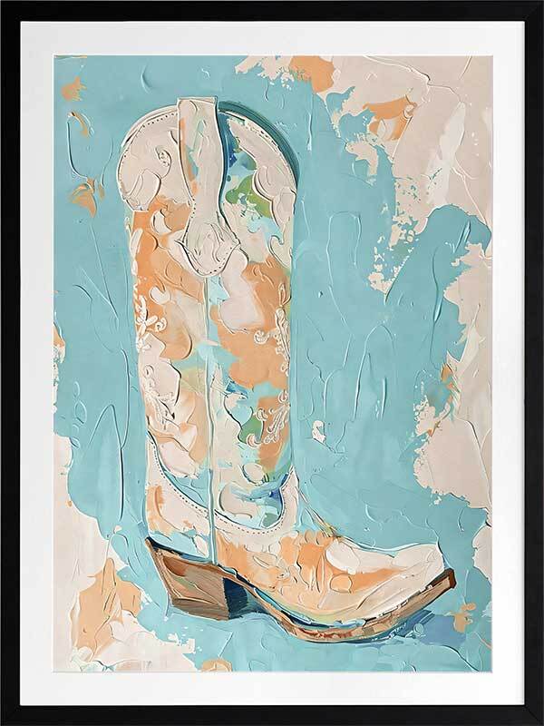 Pastel Rodeo Framed Art Print