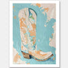 Pastel Rodeo Unframed Art Print