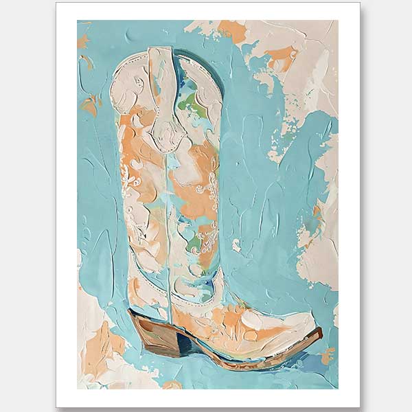 Pastel Rodeo Unframed Art Print