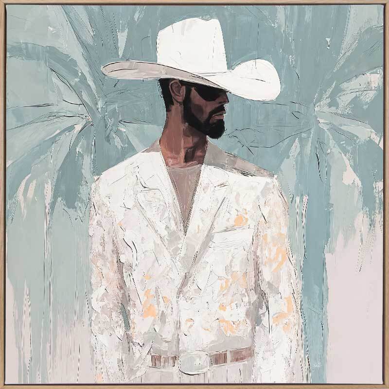 Lone Cowboy I Canvas Art Print