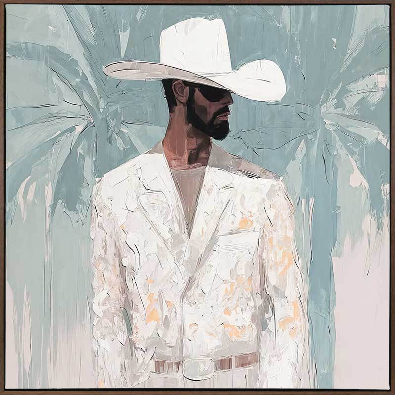 Lone Cowboy I Canvas Art Print