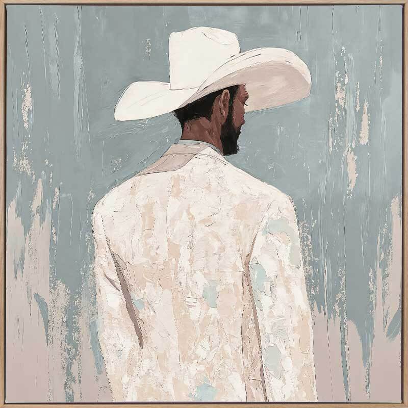 Lone Cowboy II Canvas Art Print