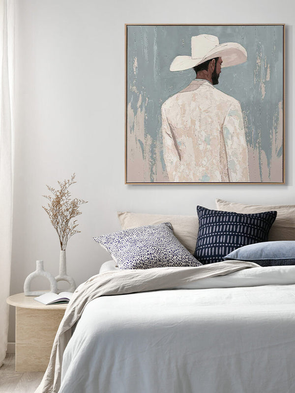 Lone Cowboy II Canvas Art Print | Lifestyle