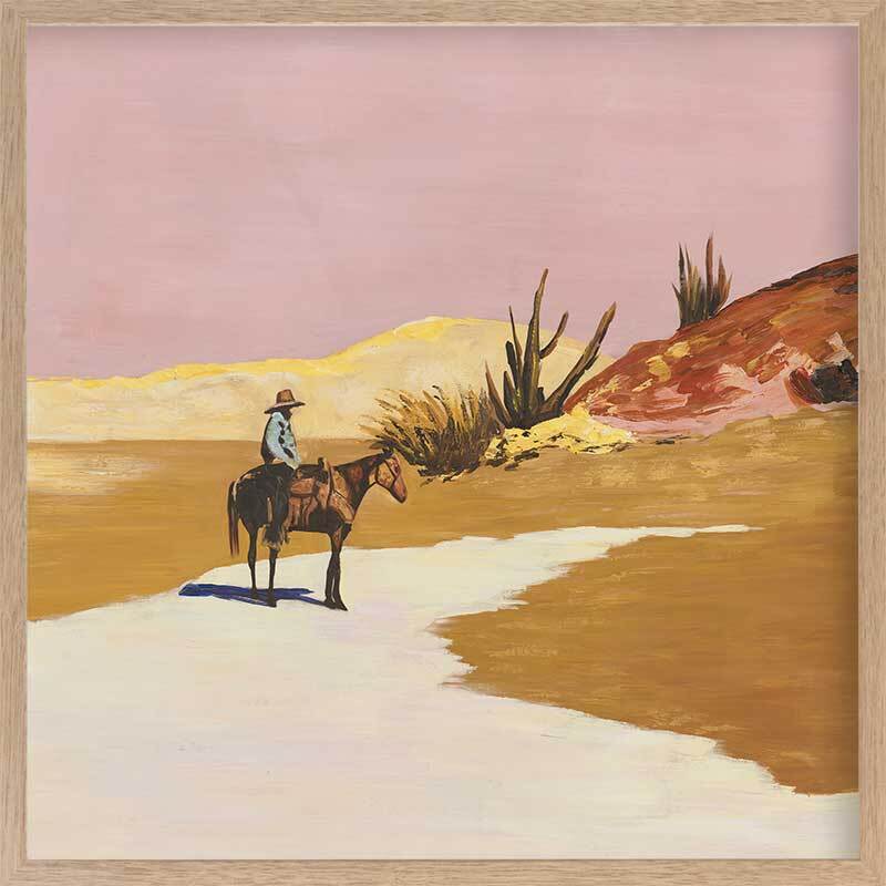 Desert Sunset Framed Art Print