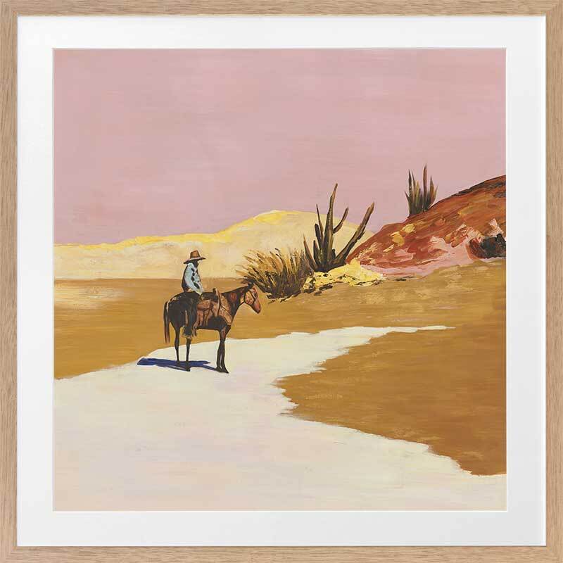 Desert Sunset Framed Art Print