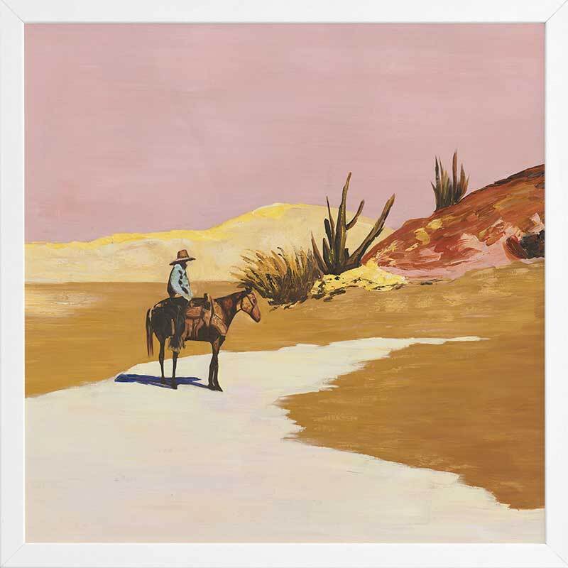 Desert Sunset Framed Art Print