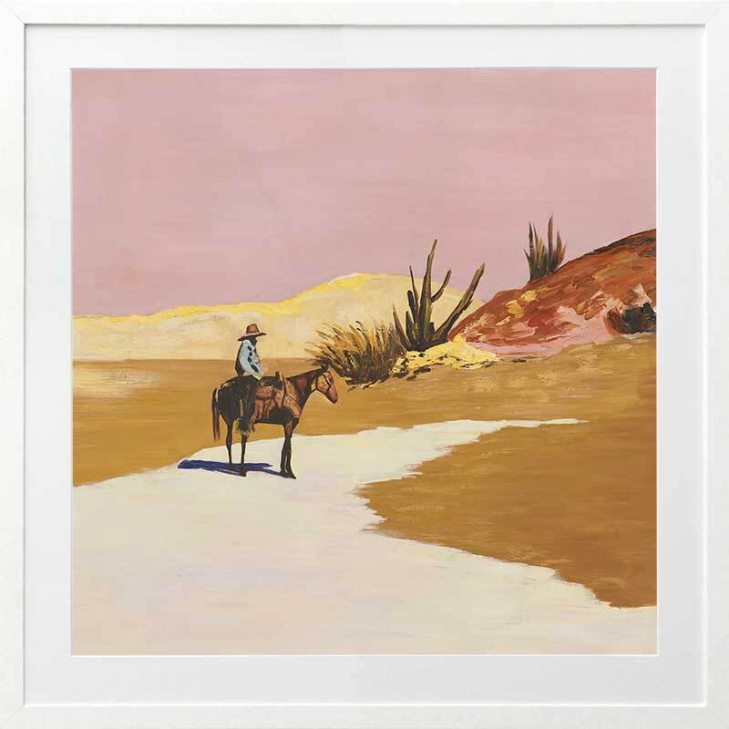 Desert Sunset Framed Art Print