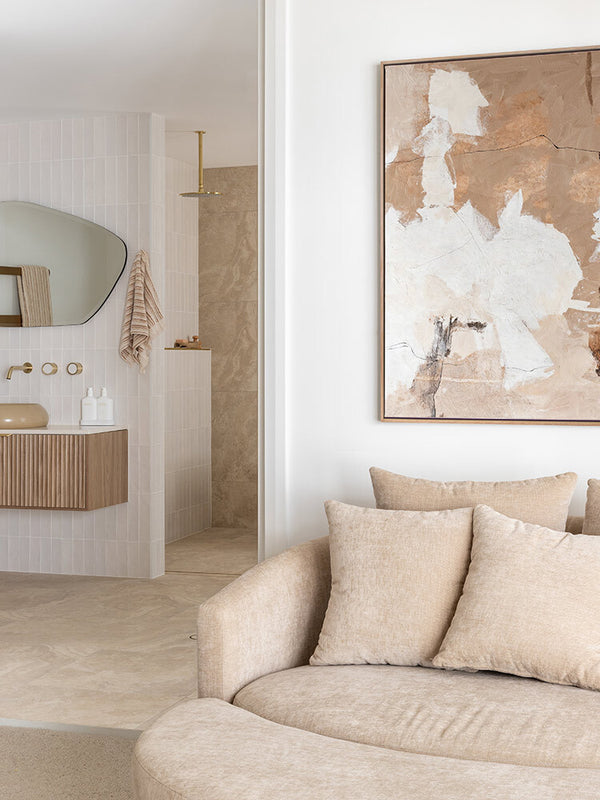 Ivory Eclipse II Canvas Art Print | Lifestyle