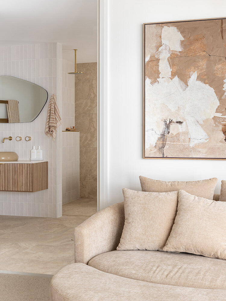 Ivory Eclipse II Canvas Art Print | Lifestyle