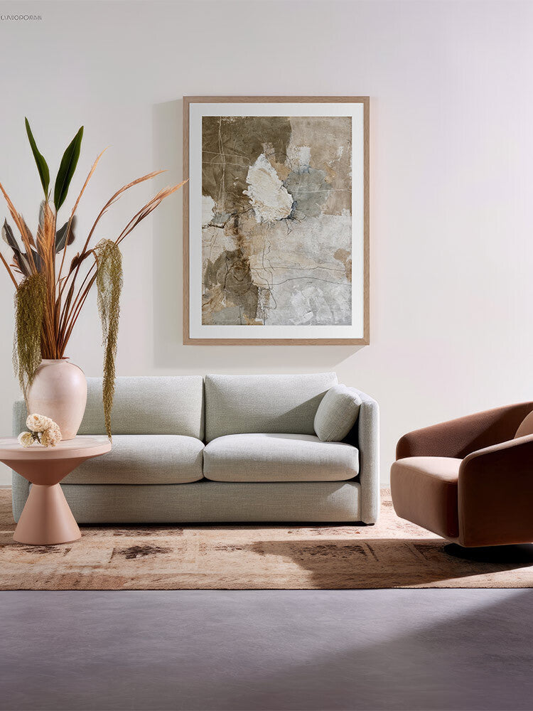 Parchment II Framed Art Print | Lifestyle