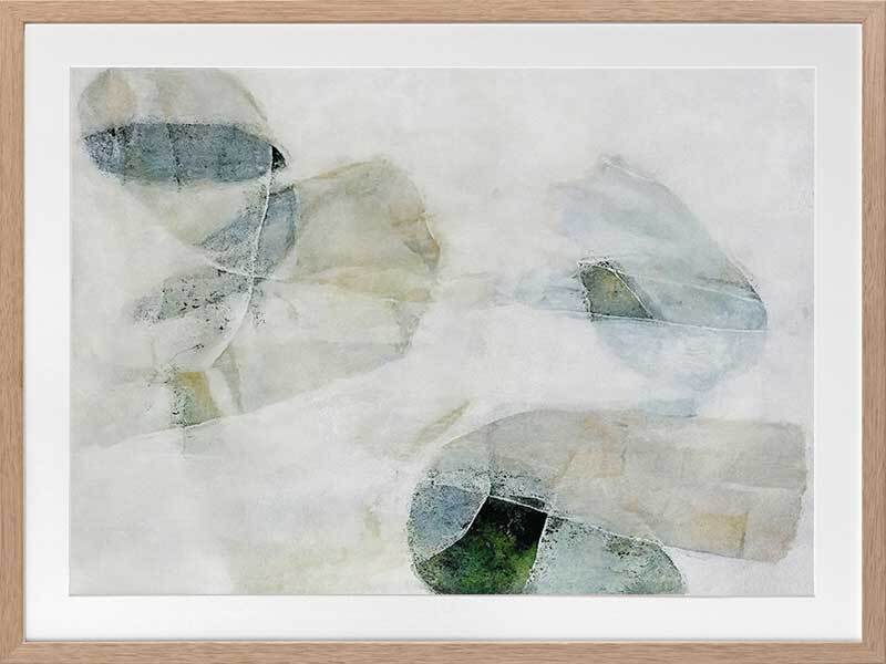 Misty Blues I Framed Art Print