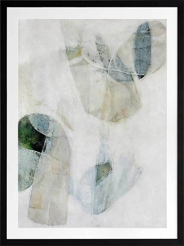 Misty Blues I Framed Art Print