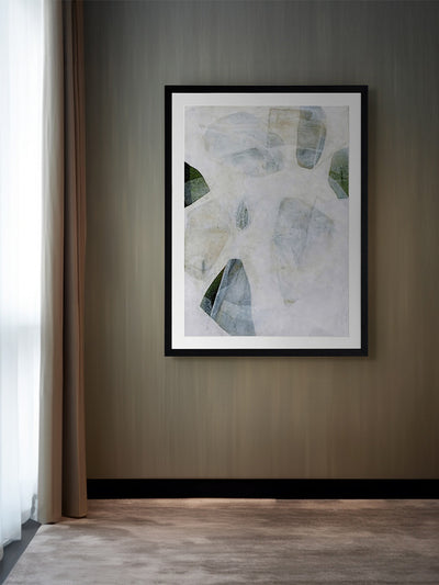 Misty Blues II Framed Art Print | Lifestyle
