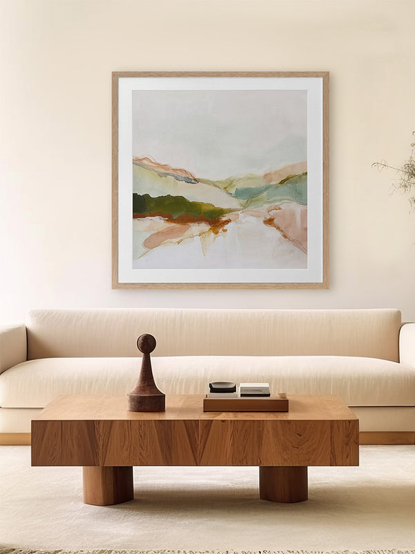 Rifts and Ridges II Framed Art Print | Lifestyle