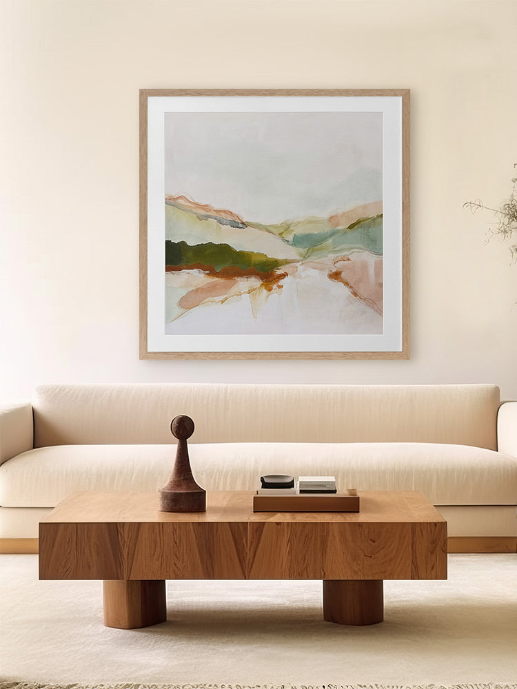 Rifts and Ridges II Framed Art Print | Lifestyle