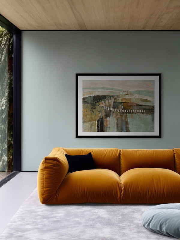 Valleys II Framed Art Print | Lifestyle