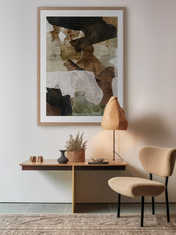 Mirrored Terrain I Framed Art Print | Lifestyle