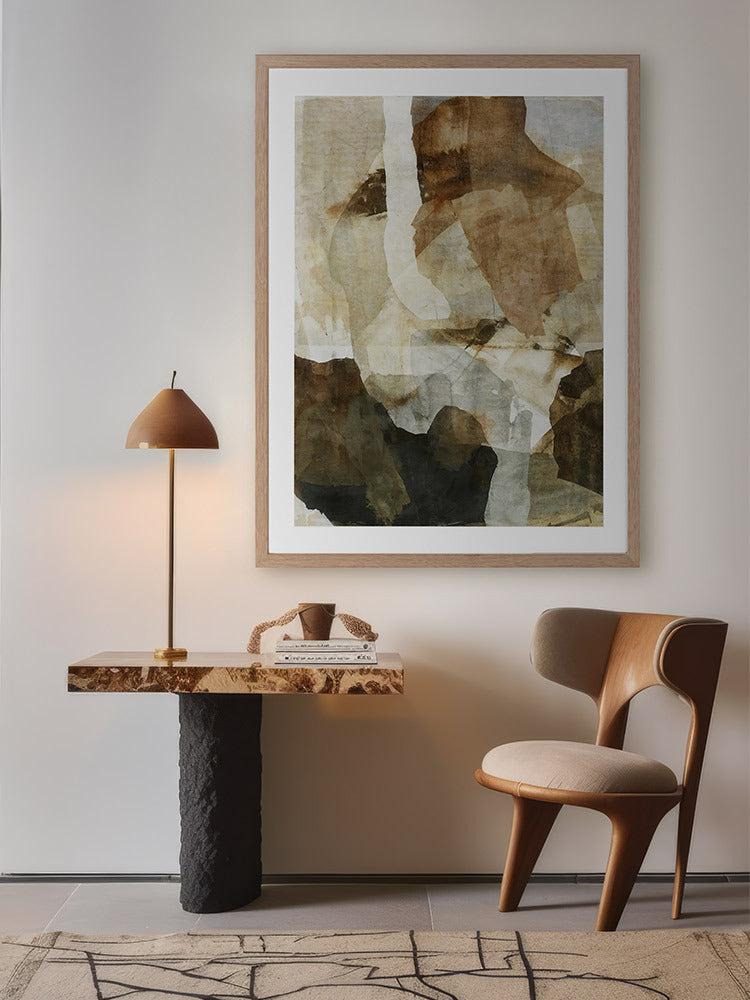 Mirrored Terrain III Framed Art Print | Lifestyle