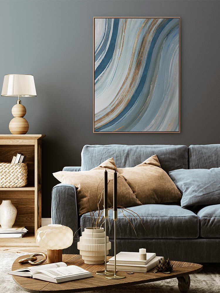 Azure Blue I Canvas Art Print | Lifestyle