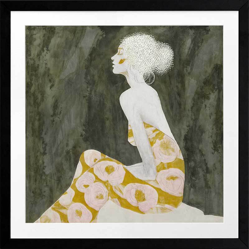 Solitude in Bloom Framed Art Print