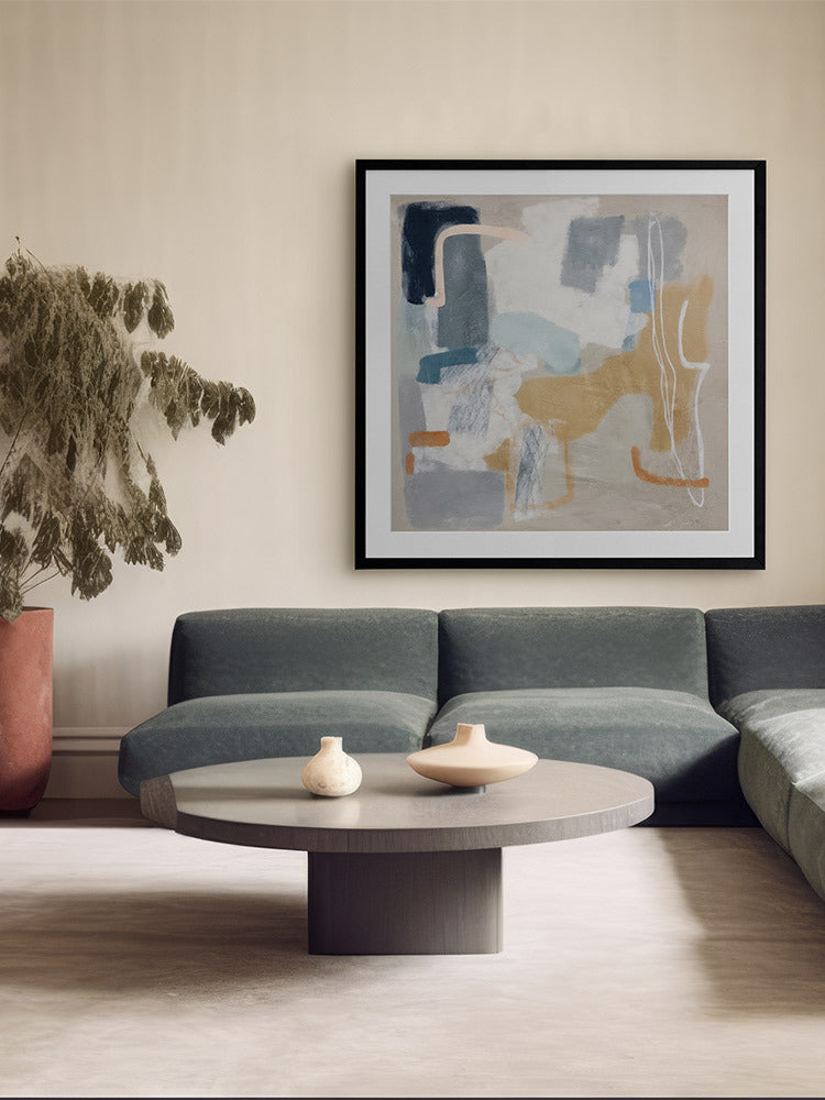 Abstract Thoughts I Framed Art Print