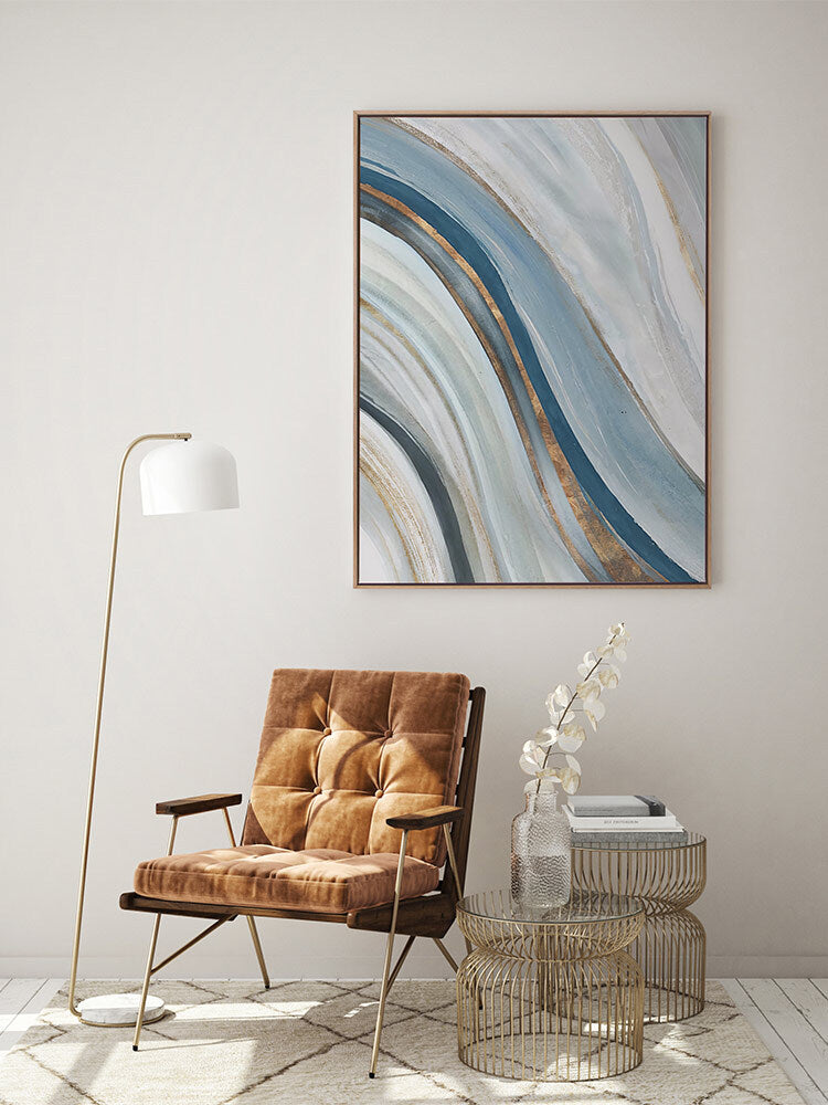 Azure Blue II Canvas Art Print | Lifestyle