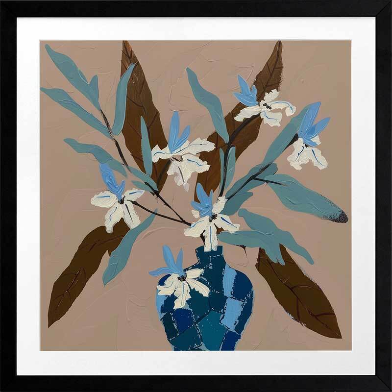 Beach Flowers I Framed Art Print