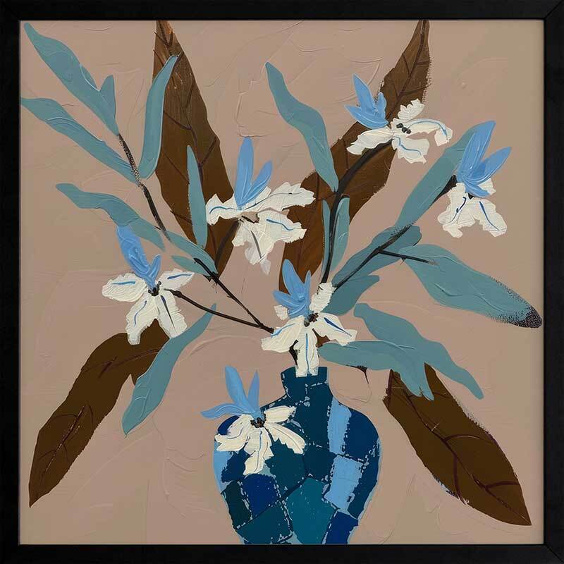 Beach Flowers I Framed Art Print