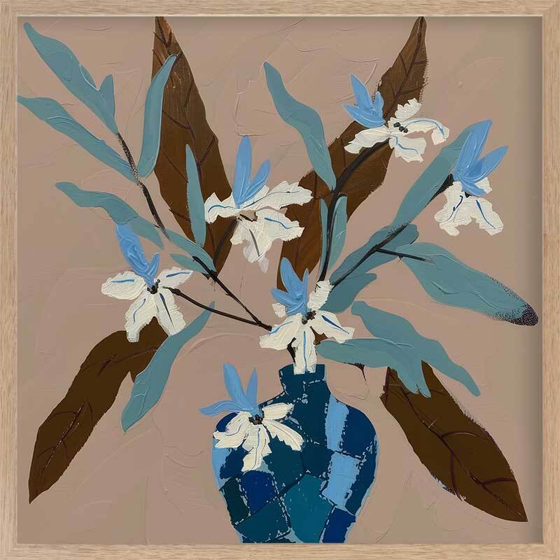 Beach Flowers I Framed Art Print