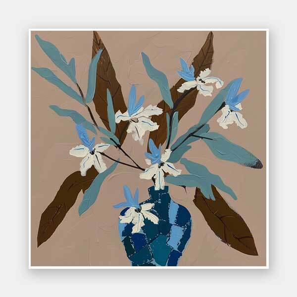 Beach Flowers I Unframed Art Print