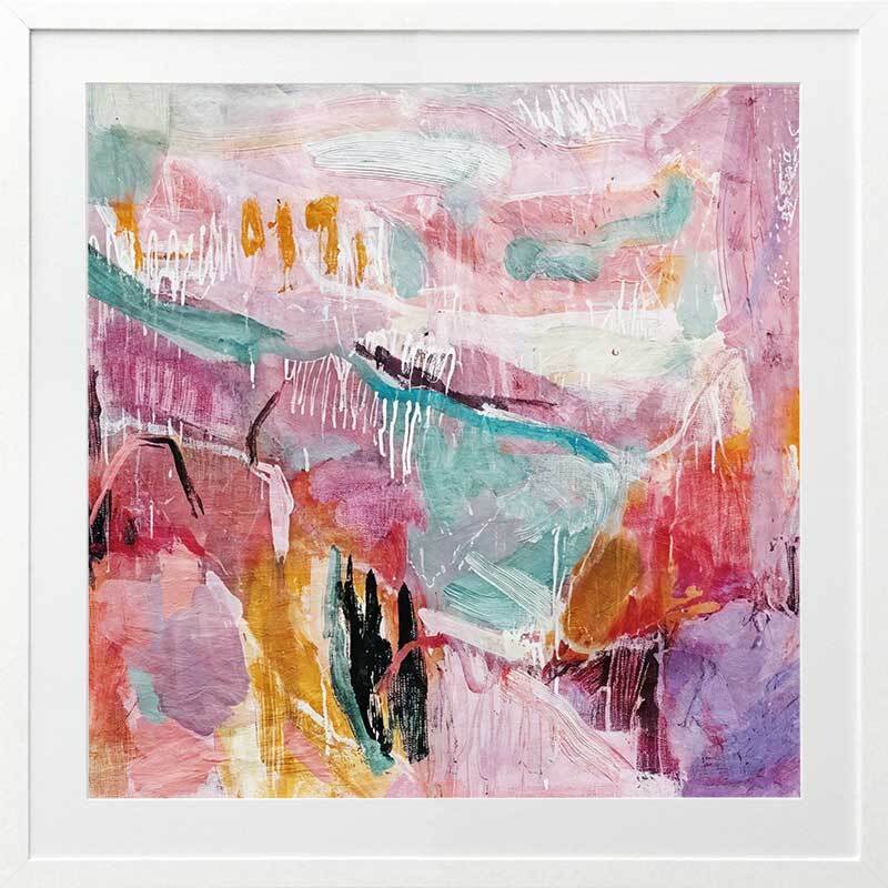 Multicolour Reverie II Framed Art Print