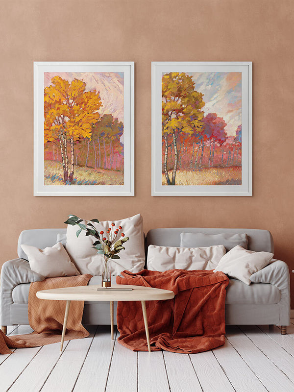 Tree Line II Framed Art Print | Lifestyle