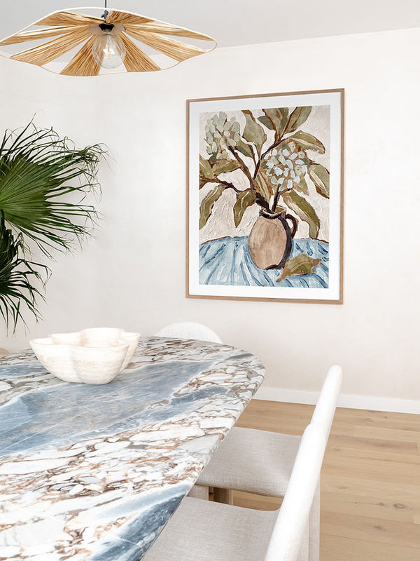 Muted Bouquet Framed Art Print | Lifestyle