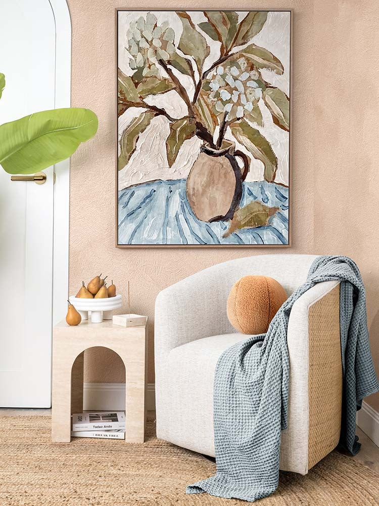 Muted Bouquet Canvas Art Print | Lifestyle