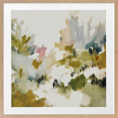 Coral Dreams I & II - Frame Oak - With Mat - 84x84 - Set of 2