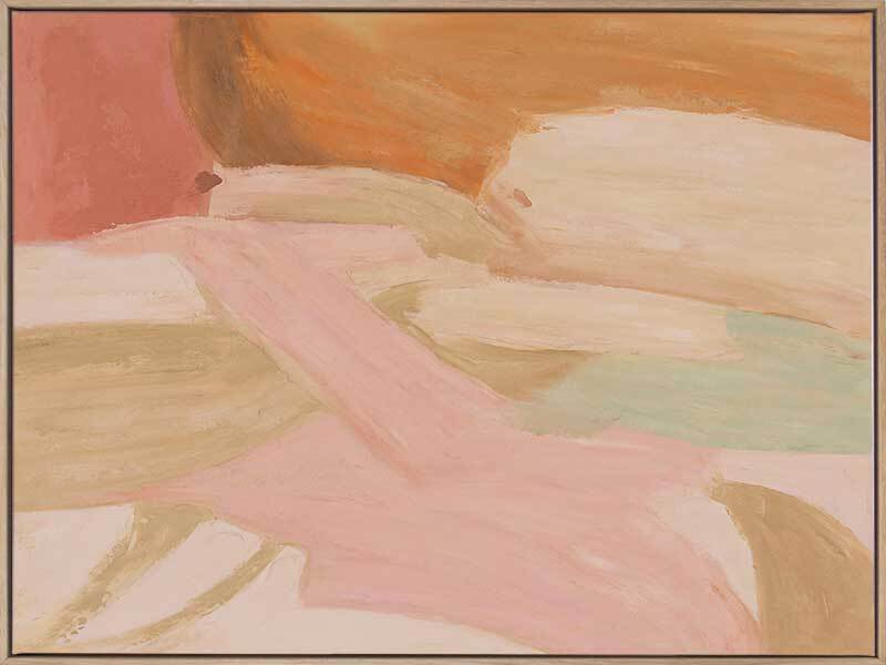 Blush Current Canvas Art Print