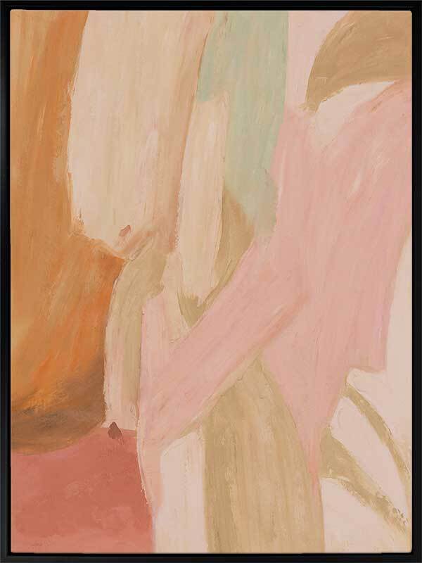 Blush Current Canvas Art Print