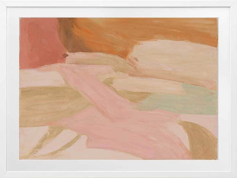 Blush Current Framed Art Print