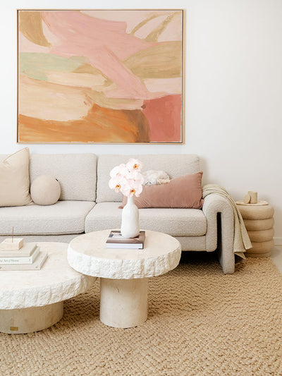 Blush Current Canvas Art Print | Lifestyle
