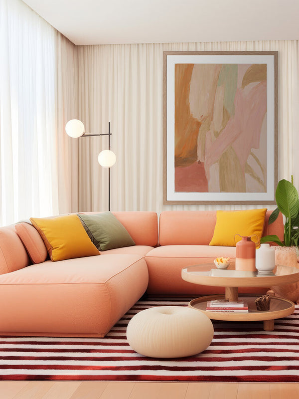 Blush Current Framed Art Print | Lifestyle