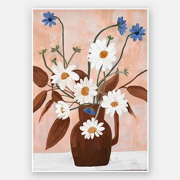 Happiness in a Vase I Unframed Art Print