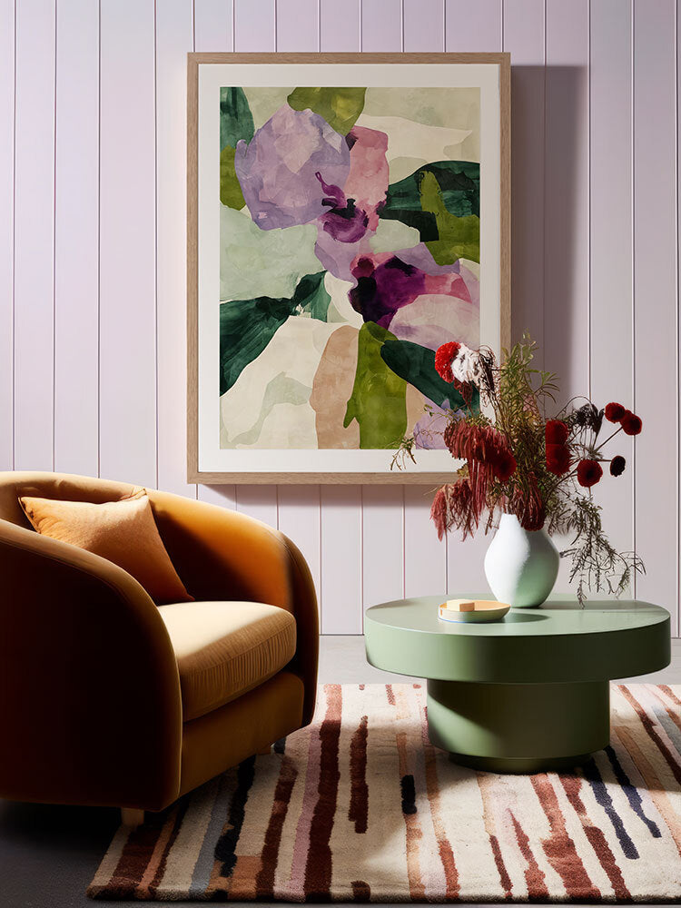 Chiffon II Framed Art Print | Lifestyle