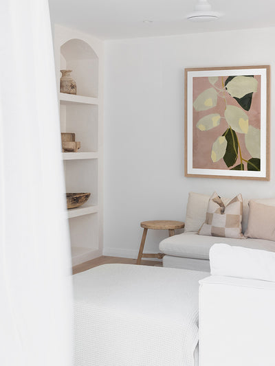 Sweet Leaves II Framed Art Print | Lifestyle