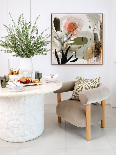 Aussie Florals Orange I Canvas Art Print | Lifestyle