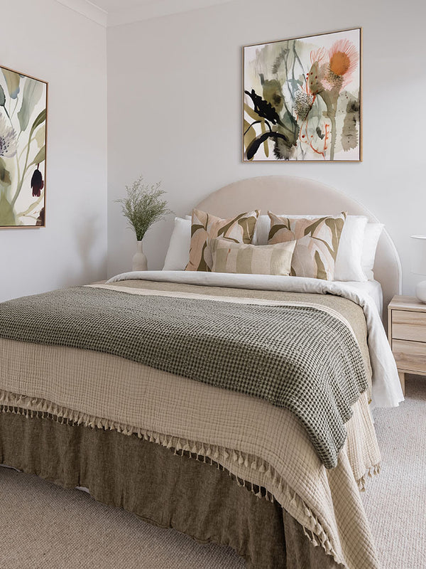 Aussie Florals Orange II Canvas Art Print | Lifestyle