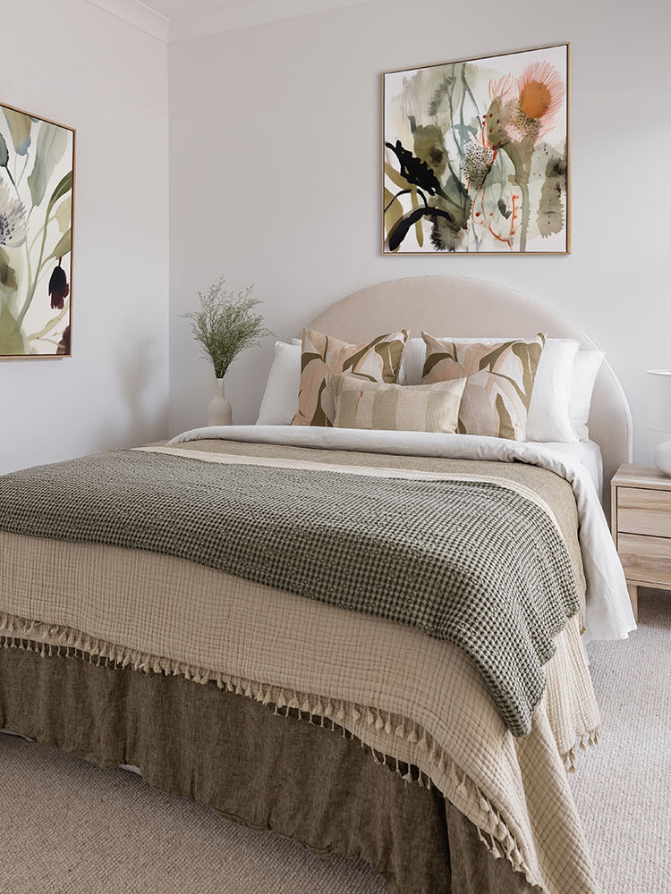 Aussie Florals Orange II Canvas Art Print | Lifestyle