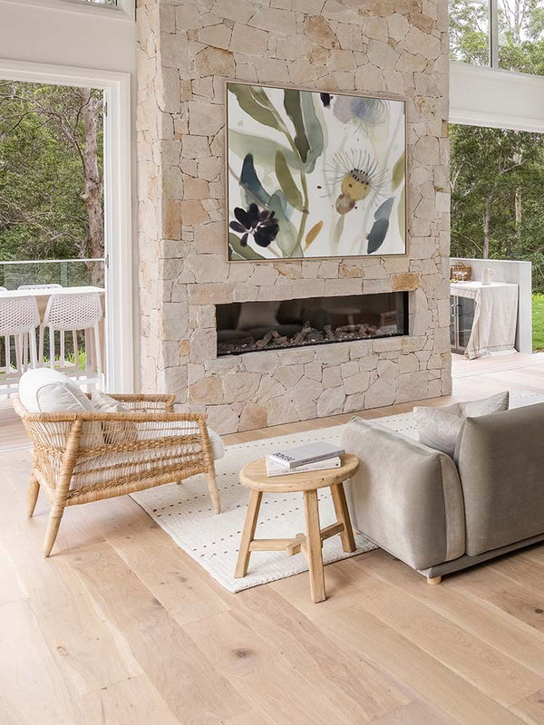 Aussie Florals Blue I Canvas Art Print | Lifestyle