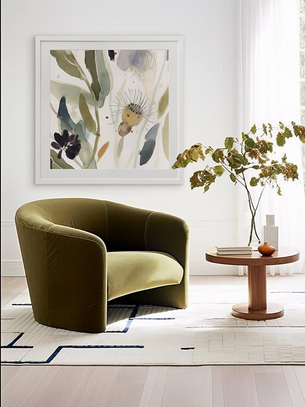 Aussie Florals Blue I Framed Art Print | Lifestyle