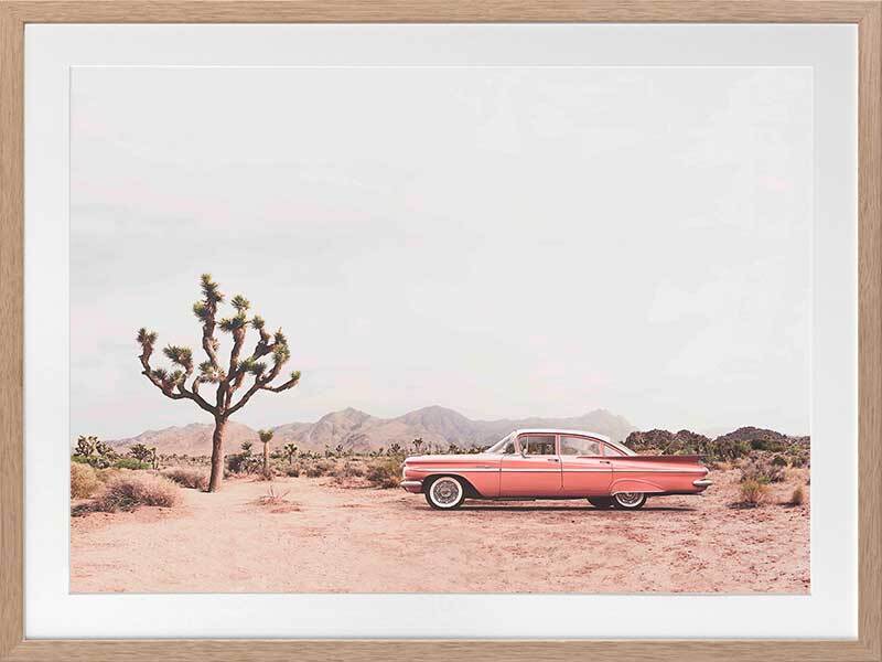 Desert Cadillac Framed Art Print