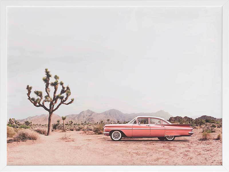 Desert Cadillac Framed Art Print